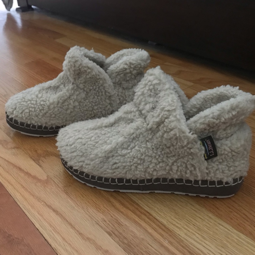L.L. Bean Cozy Slipper Booties, Pile Fleece